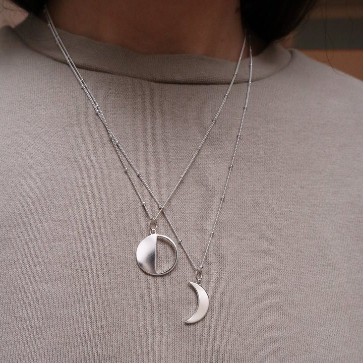 Middle Sister Filigree Crescent Moon Necklace, Middle Sister Gift, Sisters  Rock! | eBay